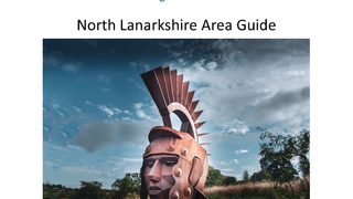 Front cover of North Lanarkshire guide with a picture of the Silvanus sculpture Front cover of North Lanarkshire guide with a picture of the Silvanus sculpture
