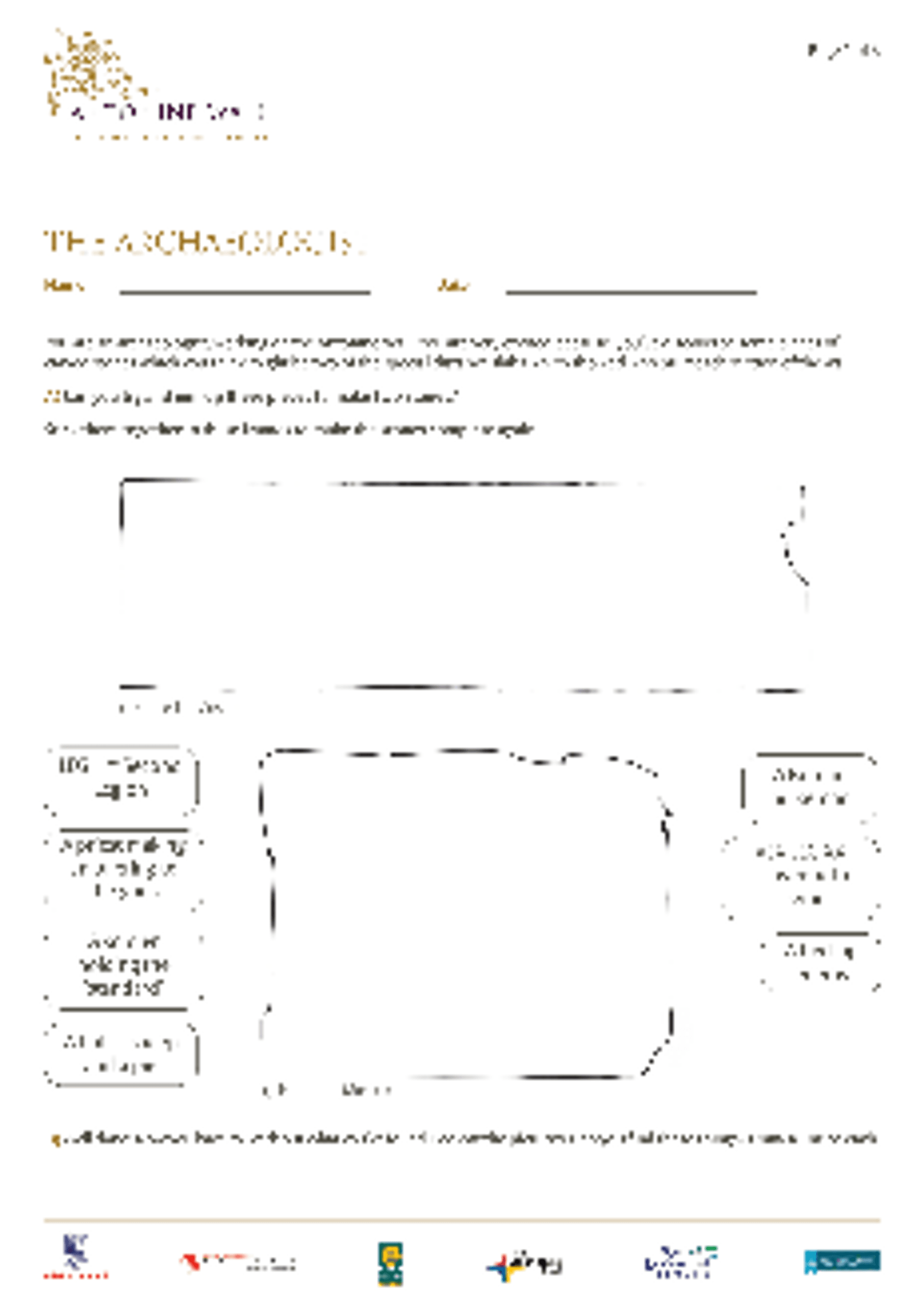 HS The Archaeologist worksheet AW 1 HS The Archaeologist worksheet AW 1