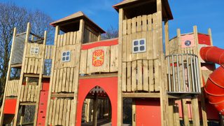 image of childrens' play park fort image of childrens' play park fort
